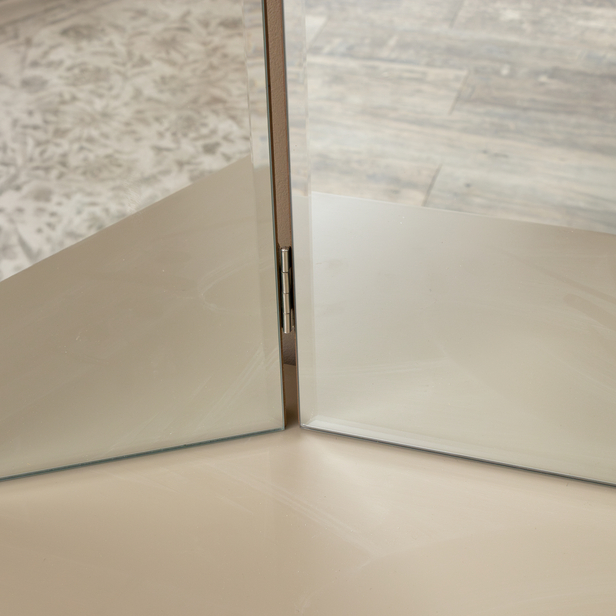 Arched Gold Vintage Triple Dressing Table Mirror - Liana Range