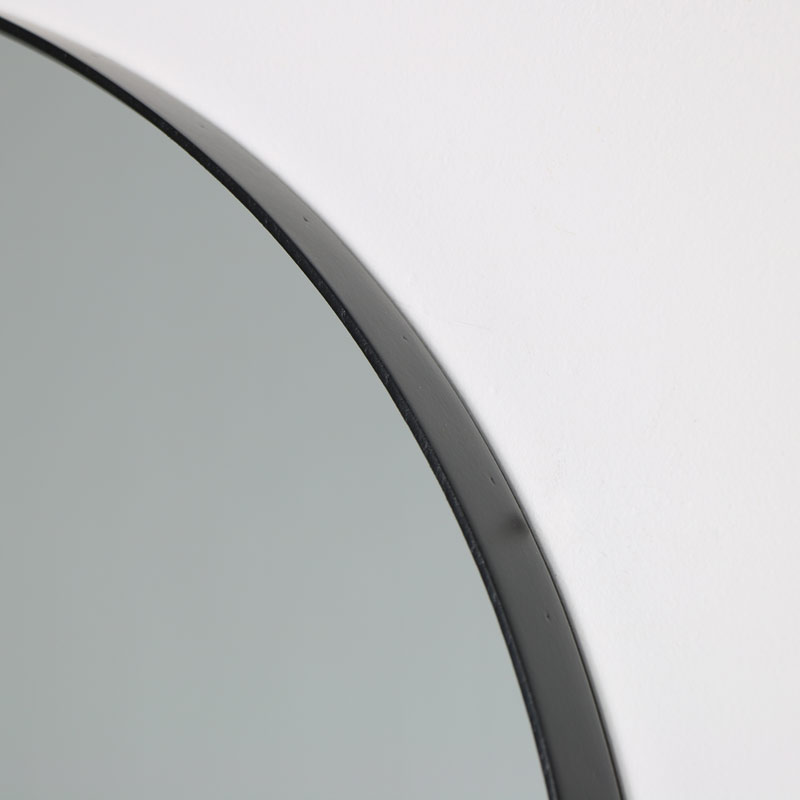 Black Oval Wall Mirror 50cm x 150cm