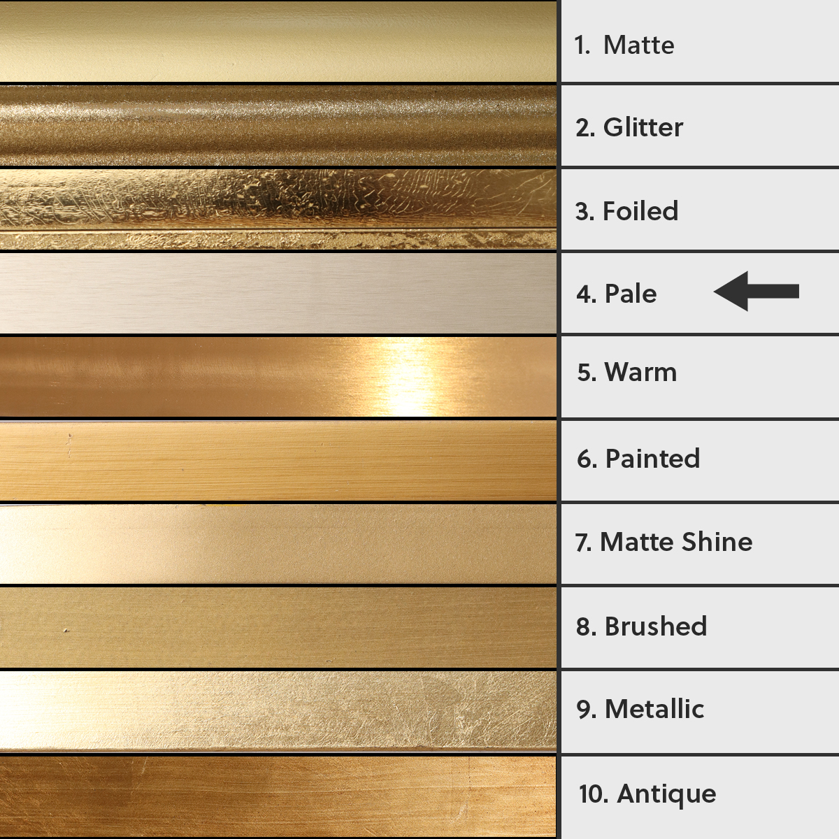 Gold Curved Framed Wall Mirror 50cm x 40cm